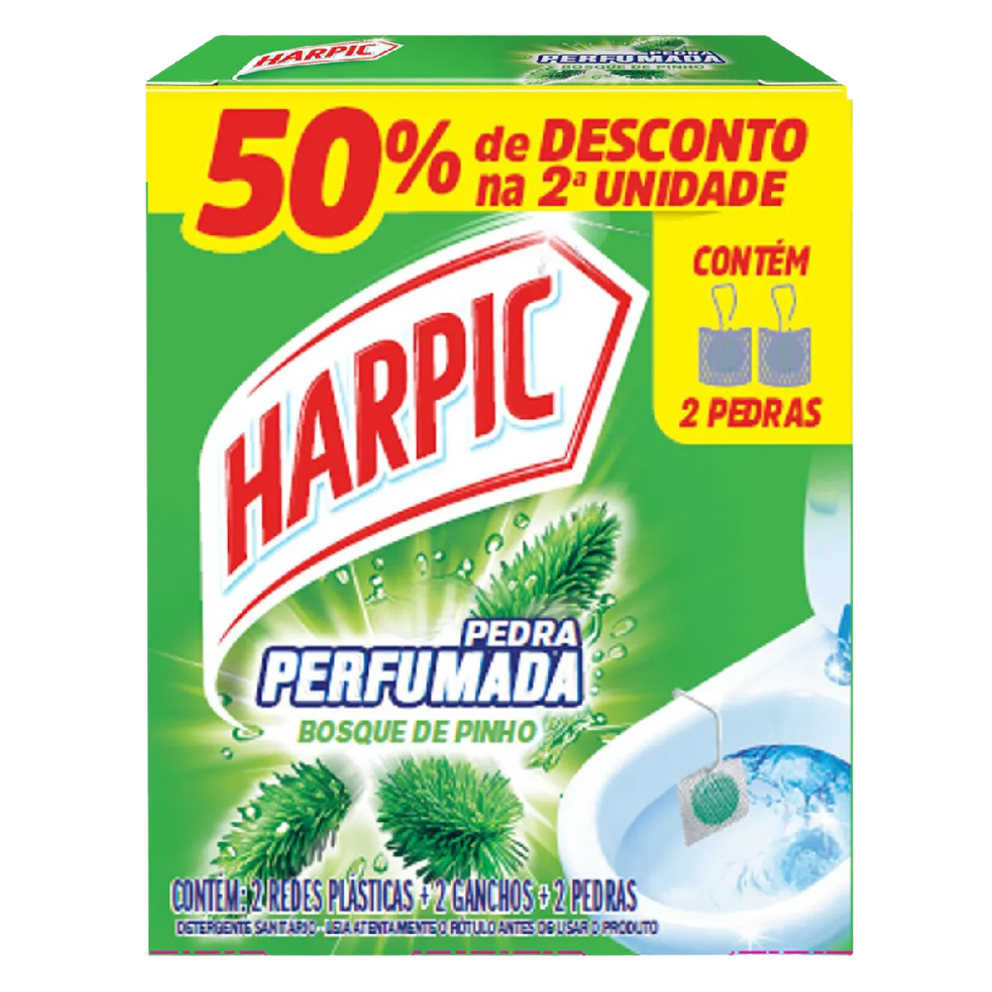 PEDRA SANITARIA HARPIC PINHO C/2UN