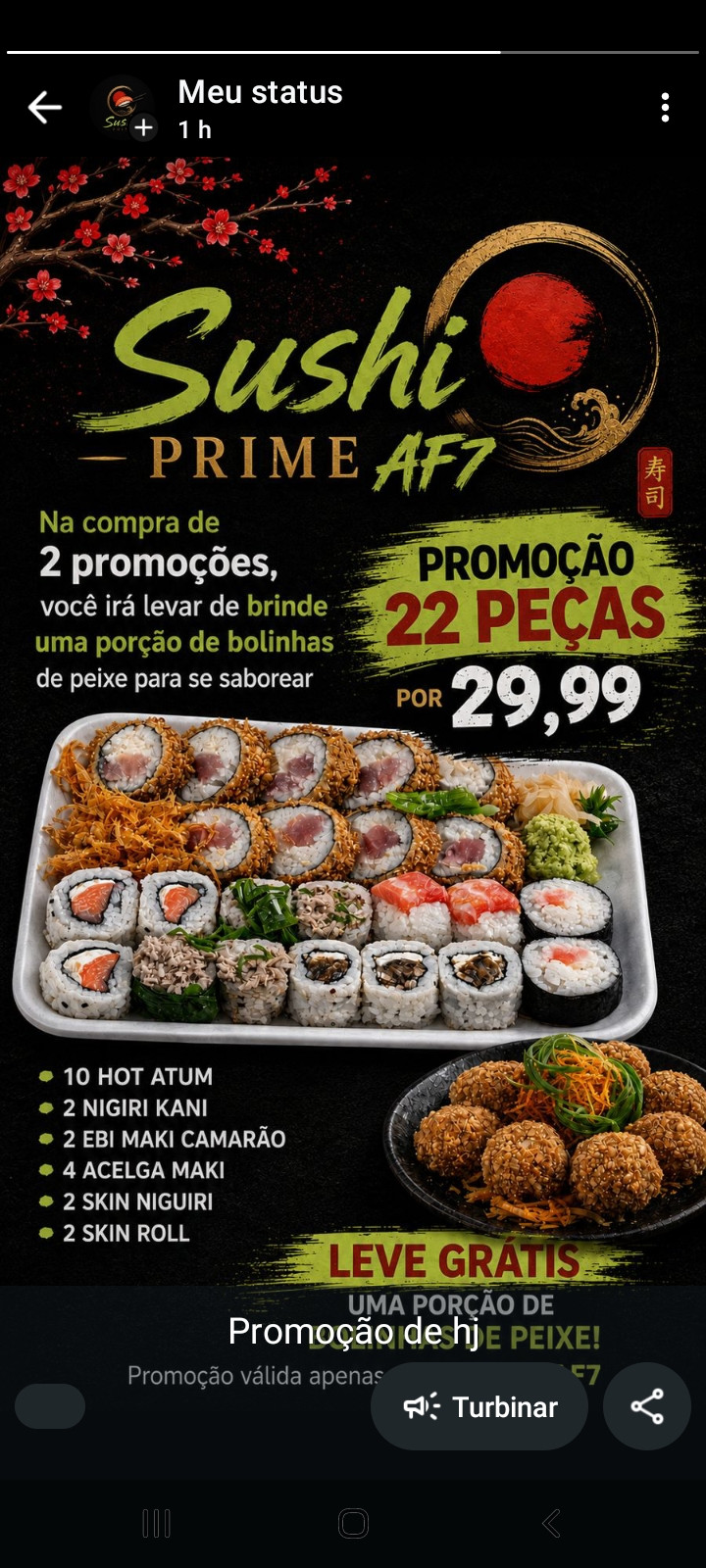 PROMOCAO DO DIA 22 PEÇAS (APENAS DELIVERY)
