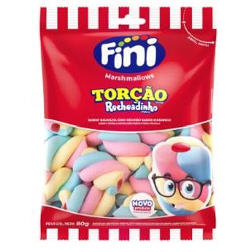 Marshmallows Torção Recheadinho Fini 80g