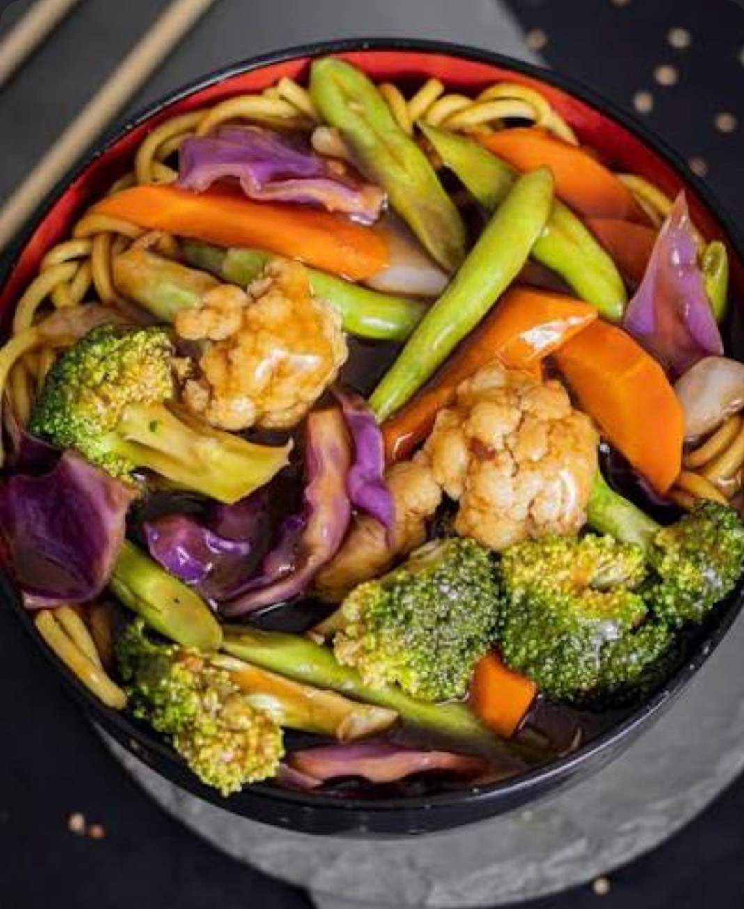 Yakisoba de vegetais 