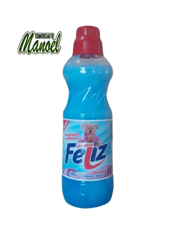 AMACIANTE 500ML FELIZ - AZUL
