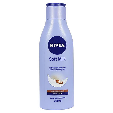 LOÇAO HIDRATANTE NIVEA SOFT MILK 200ML