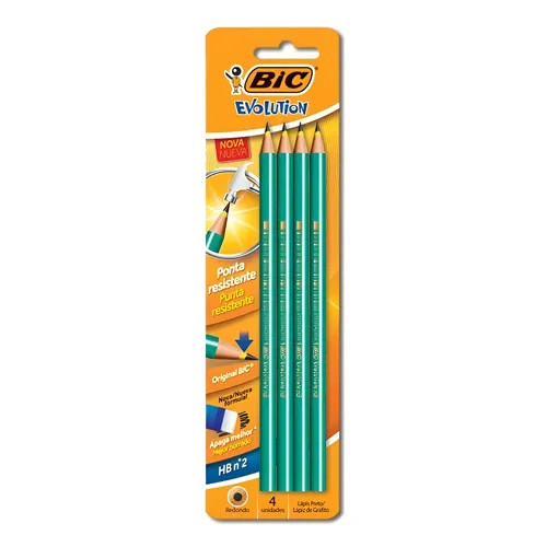 Lápis Bic evolution c/4 un 