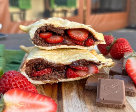 Pastel de Chocolate com Morango