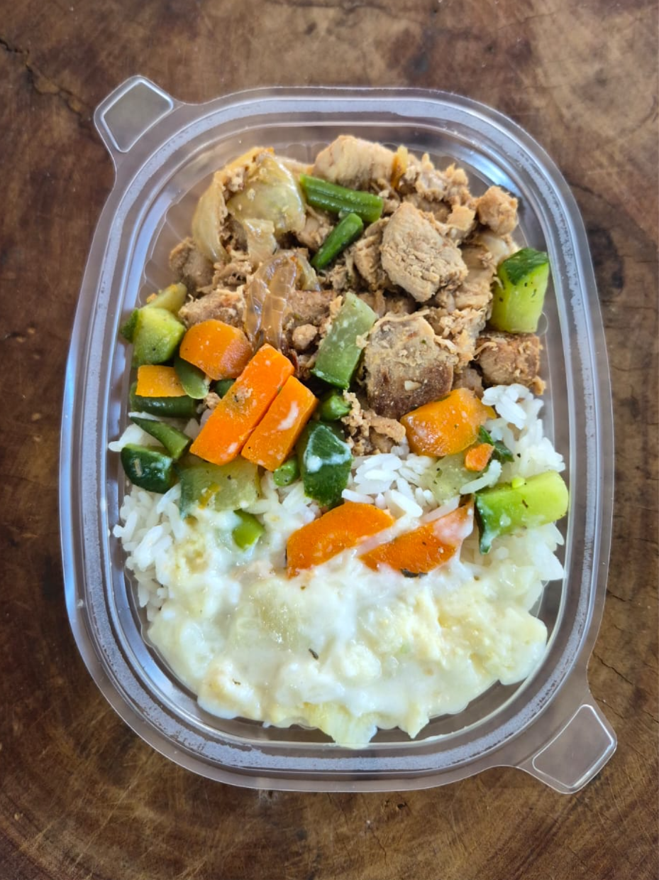 LOMBINHO ACEBOLADO C/ ARROZ BRANCO 220 GRAMAS Congelado.