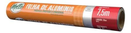 FOLHA DE ALUMINIO DESCARTAVEIS MELLO 45CM X 7,5M