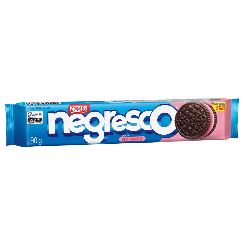 BISC RECHEADO NEGRESCO MORANGO 90G
