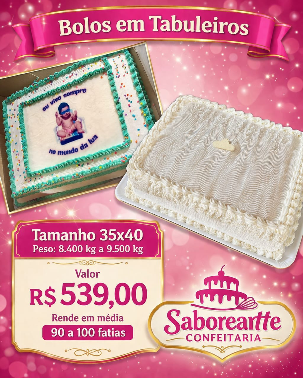 TABULEIRO 100 FATIAS 35X40