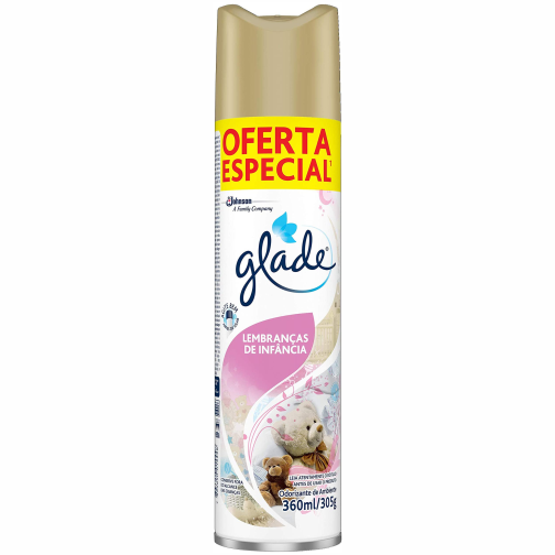 GLADE AERO ODORIZANTE DE AMBIENTE 360ML LEMB. INFANCIA AROMATIZANTE