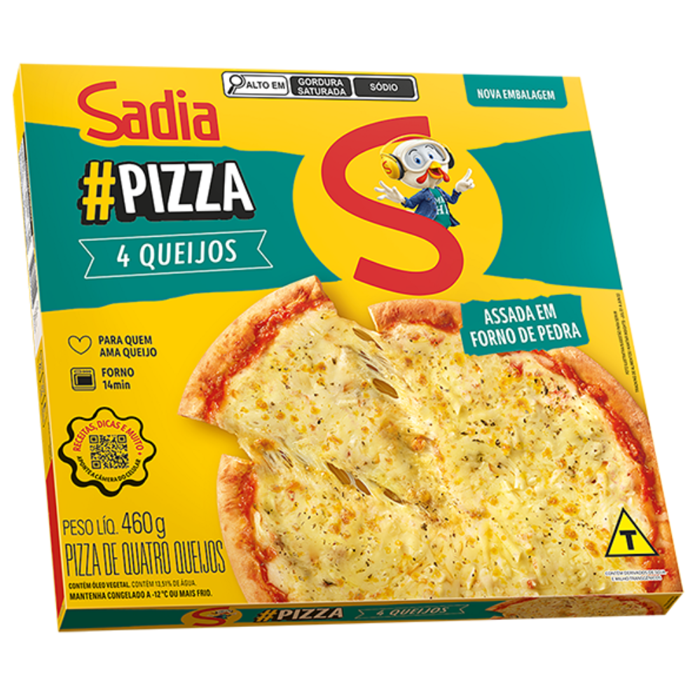PIZZA SADIA 4 QUEIJO 460G