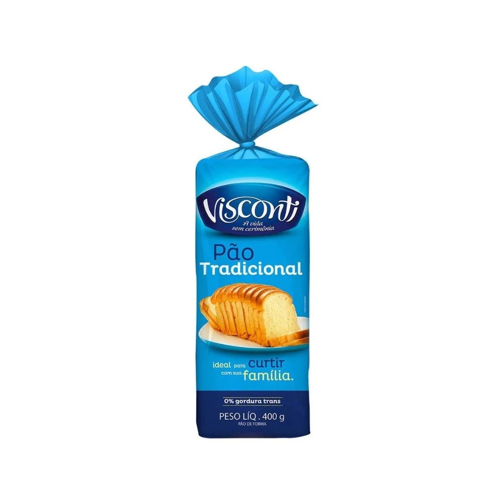PAO DE FORMA VISCONTI INTEGRAL 400G