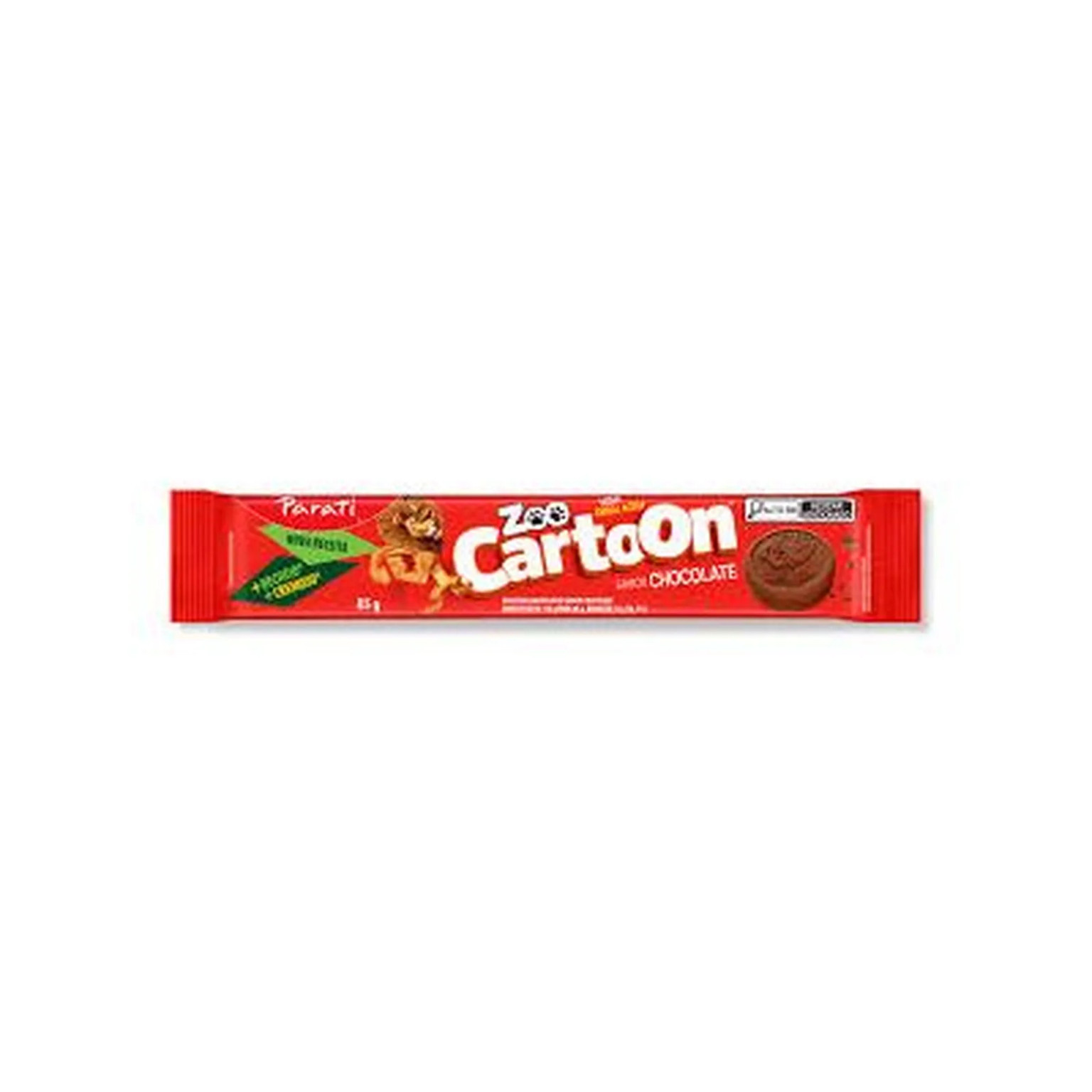 biscoito parati 85g zoo cartoon chocolate