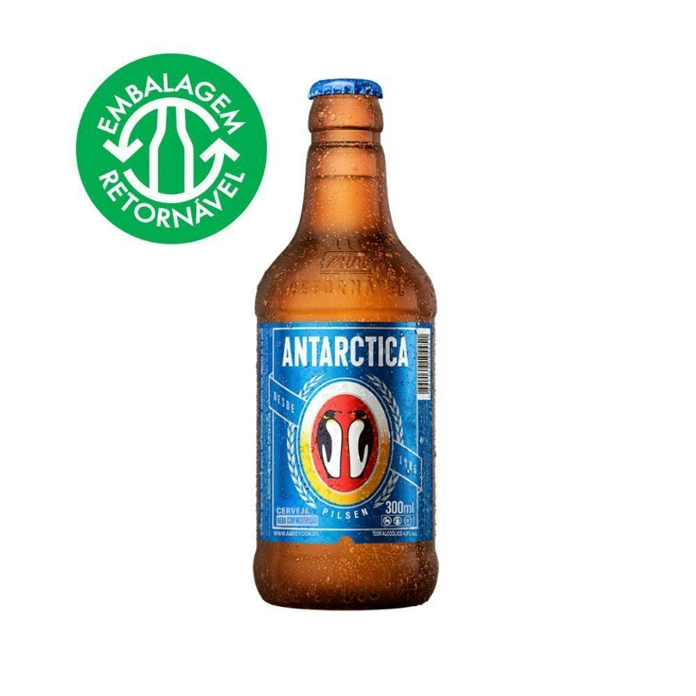 CERVEJA ANTARCTICA PILSEN GF 300ML APENAS O LIQUIDO