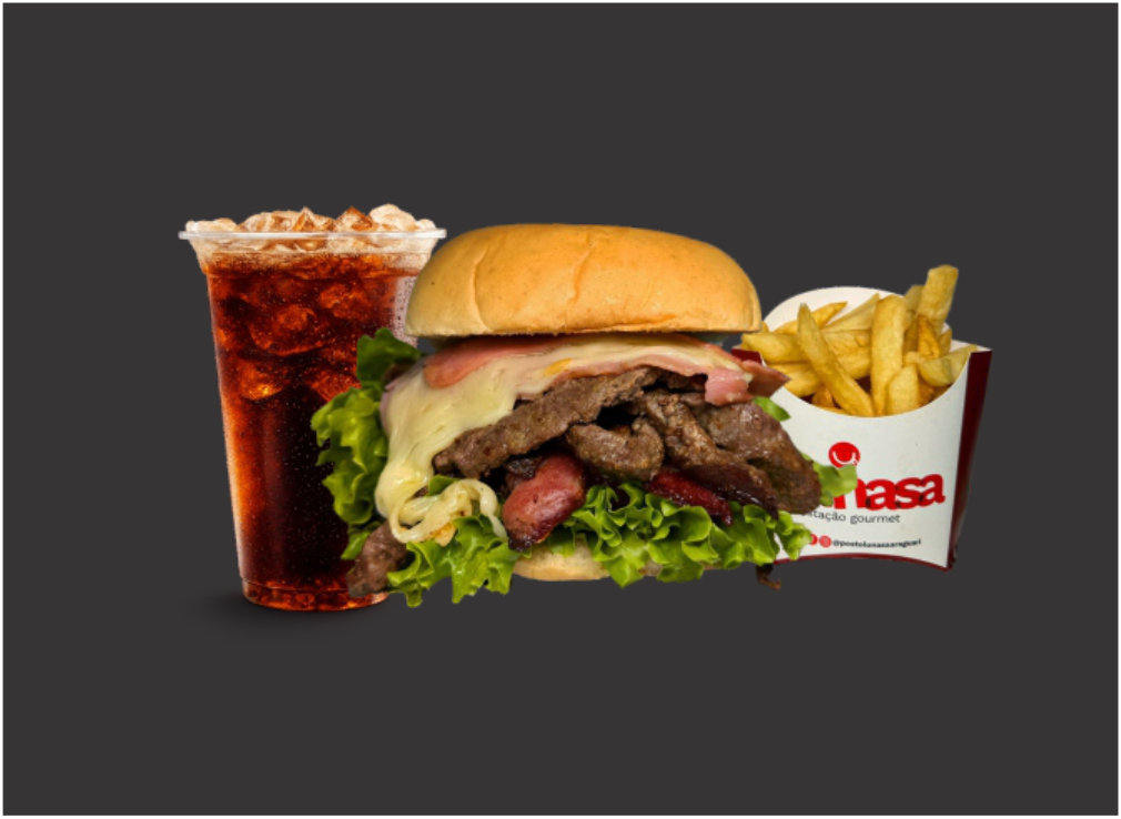 Combo Lunasa 5 + Fritas + Ref.300ml