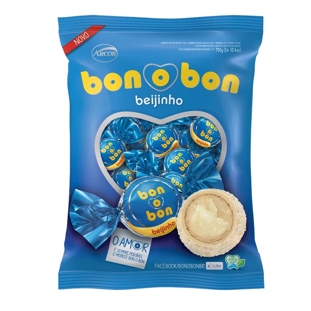 PCT BOMBOM BON O BON "COCO/BEIJINHO" ARCOR 15G C/50UN
