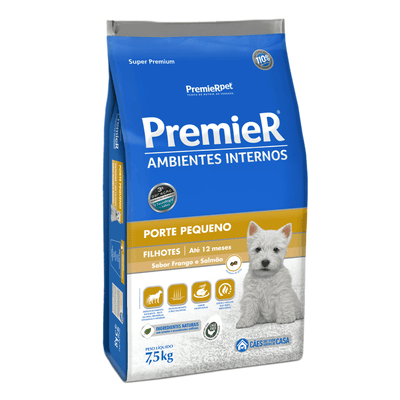 Premier Ambientes Internos Filhotes Porte Pequeno 7,5kg