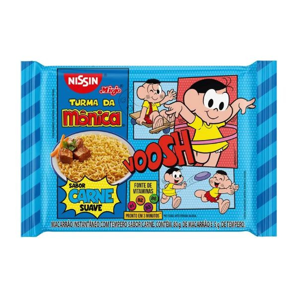 MACARRAO INST NISSIN T MONICA CARNE 85G