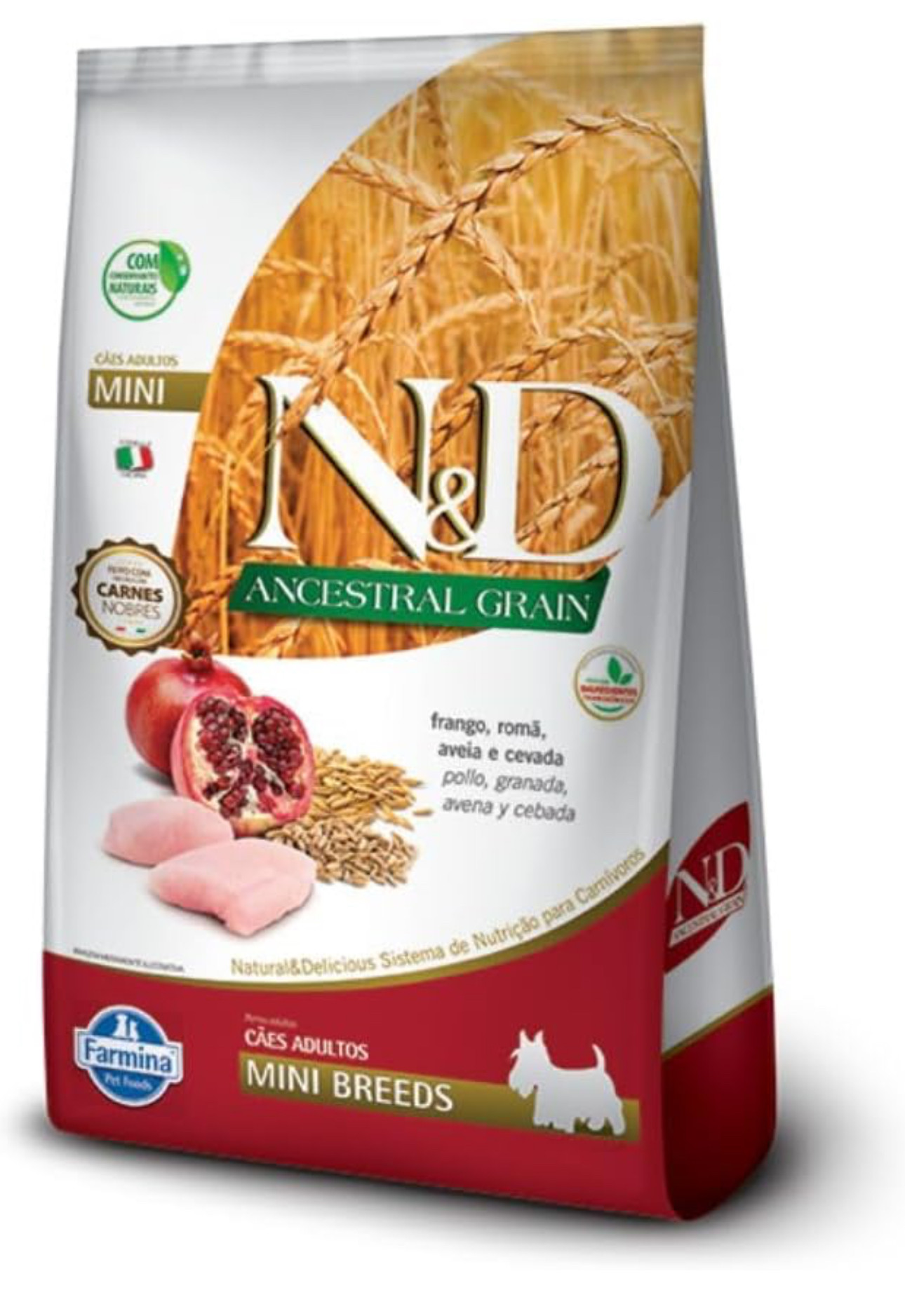 ND Ancestral Cães Adulto Mini 0,800kg Frango 