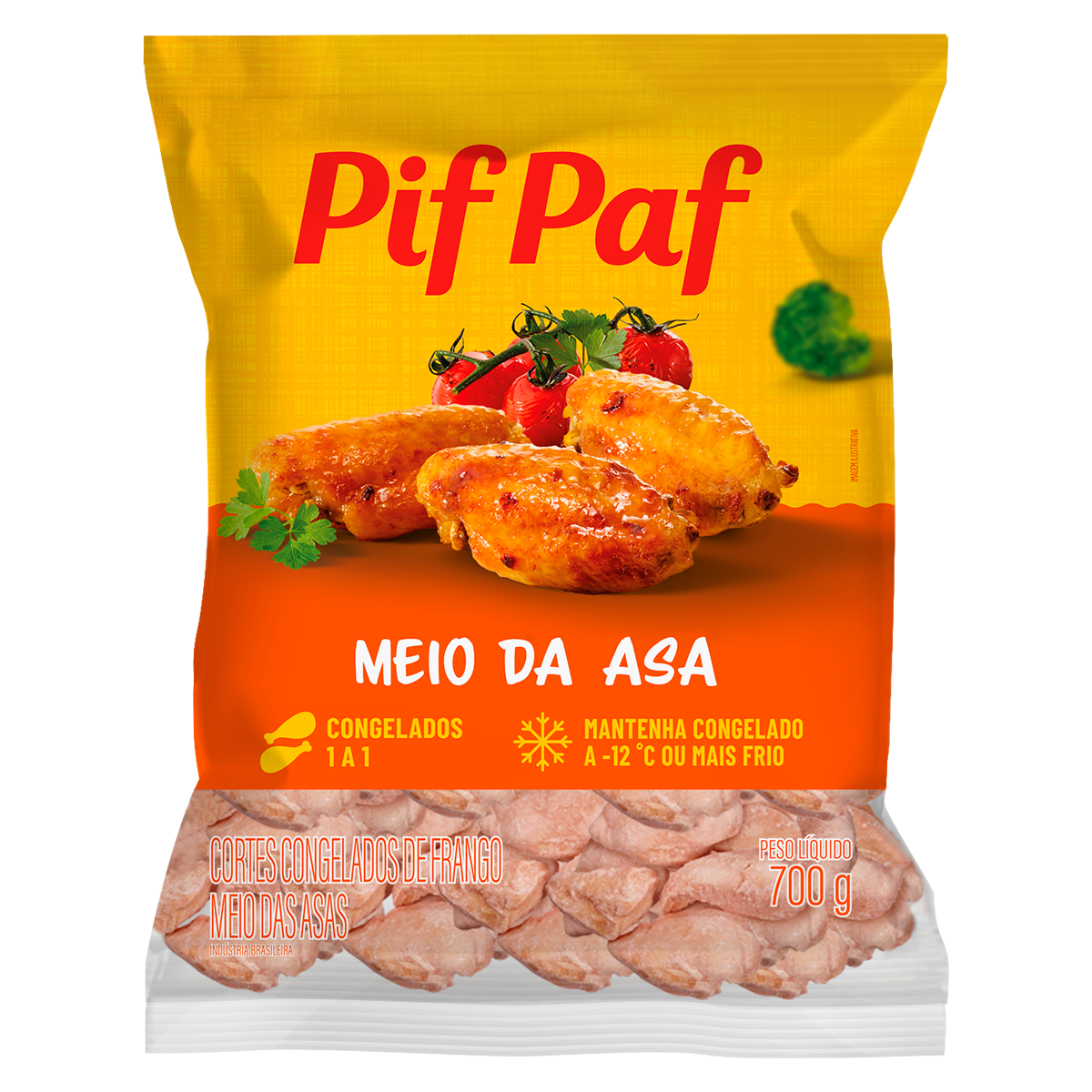 MEIO DA ASA TEMPERADA PIF PAF IQF 700G 