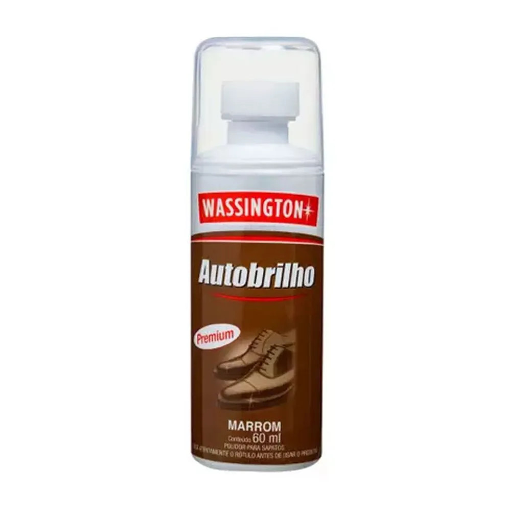 GRAXA LÍQ. CALCADOS WASSINGTON MARROM 60ML NUGGET SAPATO