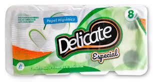 PAPEL HIG DELICATE ESPECIAL FOLHA SIMPLES 30M C/8 UN