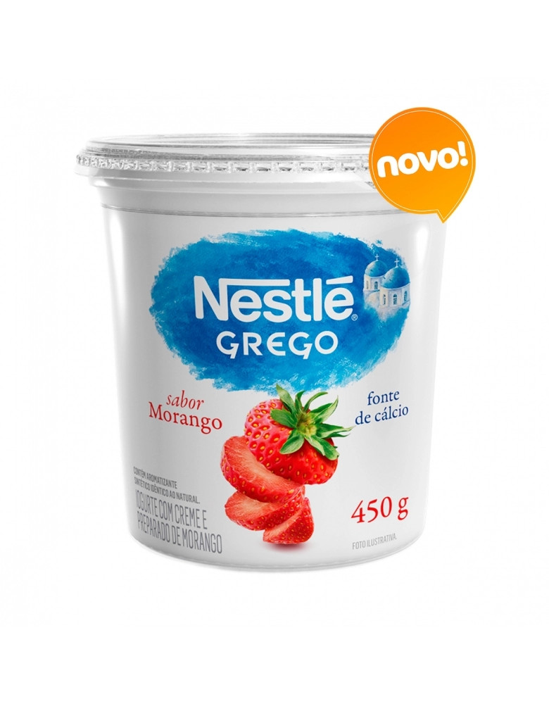 NESTLE IOGURTE GREGO MORANGO POTAO 450GR 