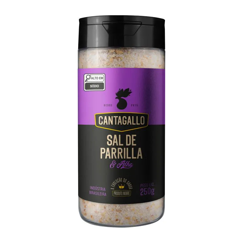 SAL DE PARRILLA C/ALHO CANTA GALLO 250G-UN