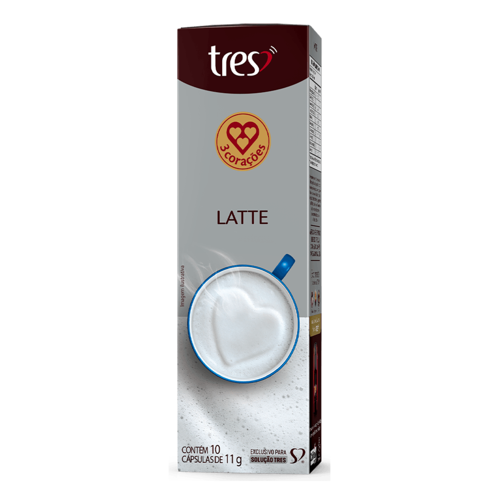 CAPSULA 3CORAÇOES LATTE C/10UN