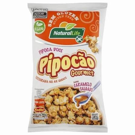 Pipocao Gourmet Caramelo Salg S/Gluten Veg 90g