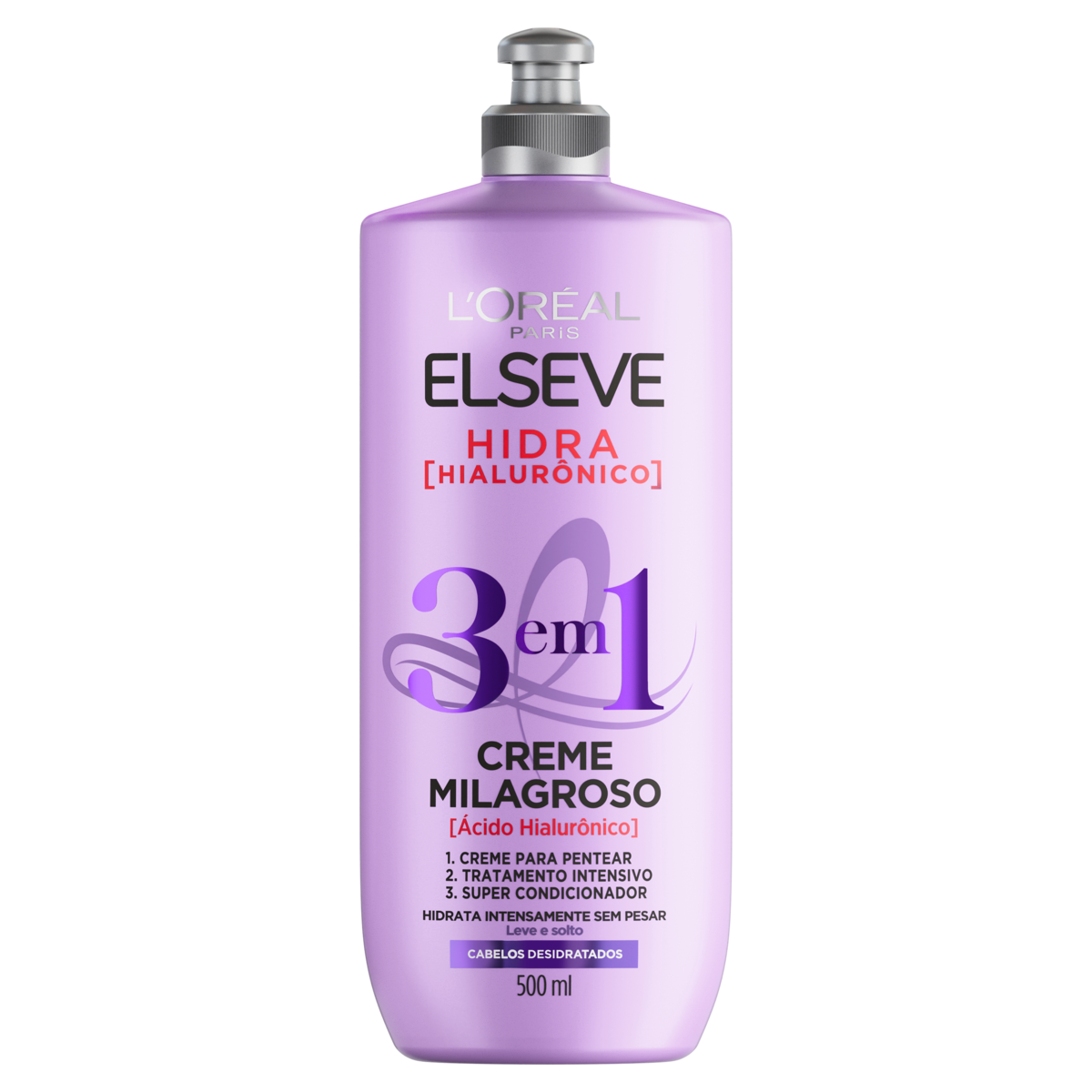 CREME PENTEAR ELSEVE MILAGROSO 3EM1 HIALURONICO 500ML