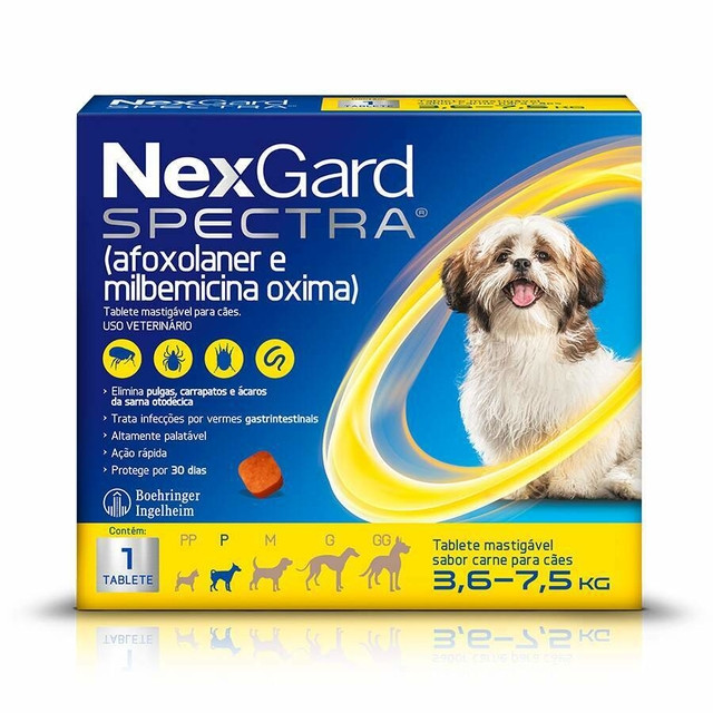 Nexgard Spectra 3.6 a 7.5 kg - 1 Tablete