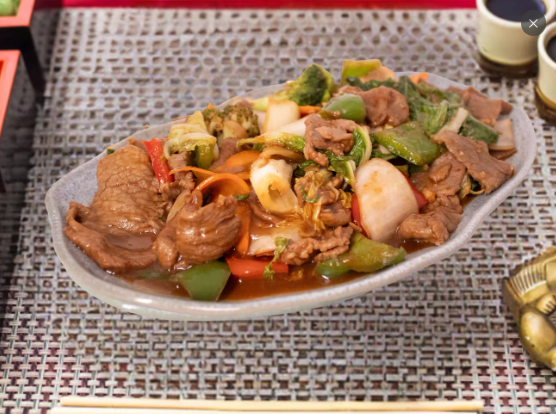 Carne de vaca com verduras