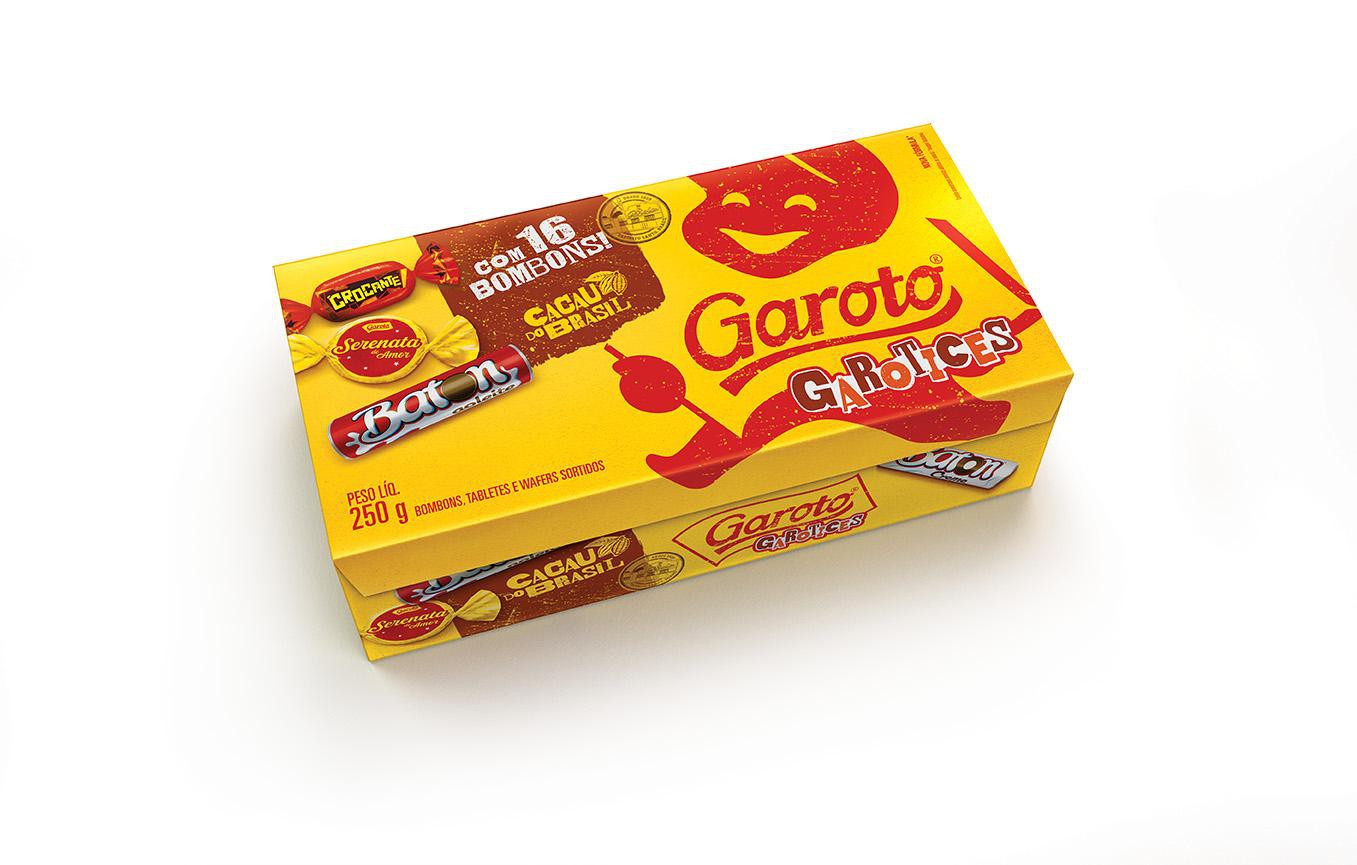 CAIXA DE CHOCOLATE GAROTO 250G