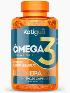 Omega 3 Tripla Fonte Katigua Pt 120cap Dha+Epa+Ala
