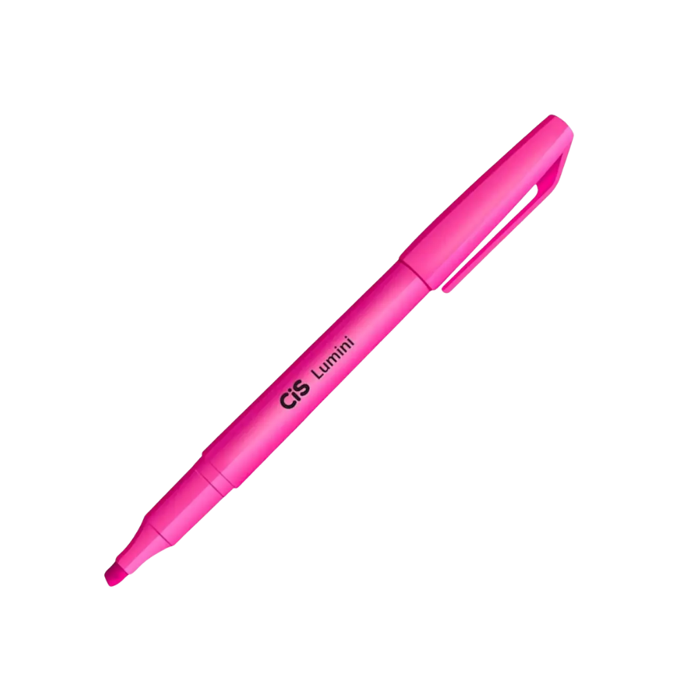 CANETA MARCA TEXTO CIS LUMINI ROSA
