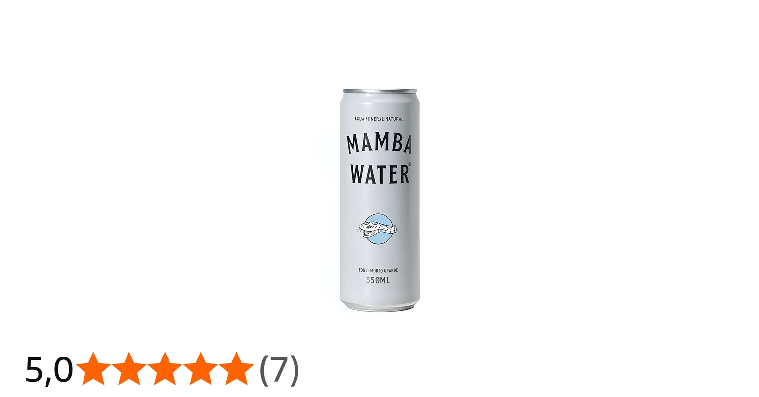 Agua Mineral sem Gas Lata (Mamba Water) 350ml