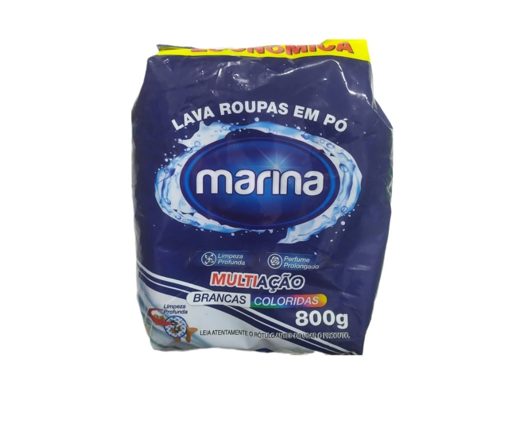 SABÃO LAVA ROUPAS EM PÓ MARINA 800GR
