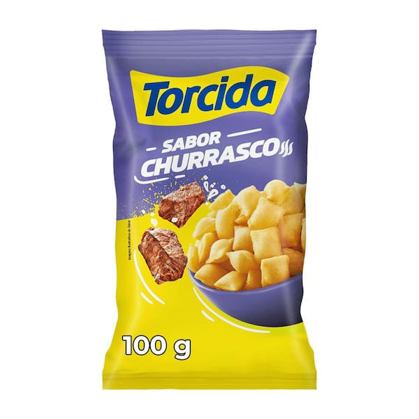 Salgadinho Sabor Churrasco Torcida 100g