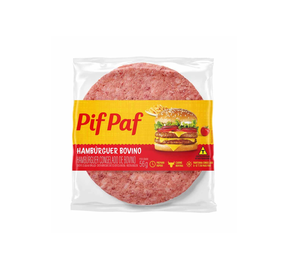 BIFE DE HAMBURGUER BOVINO PIF PAF 56G