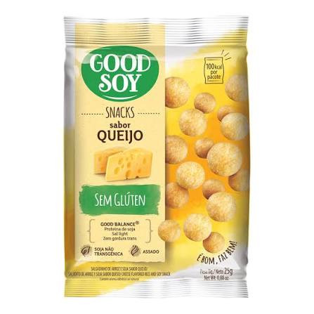 Snack Soja Good Soy Zr Glut Queijo 25g