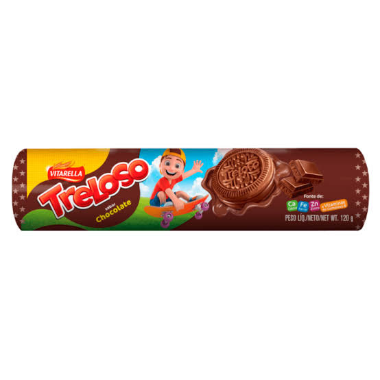BISCOITO RECHEADO TRELOSO CHOCOLATE