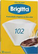 FILTRO PAPEL P/CAFE BRIGITTA 102