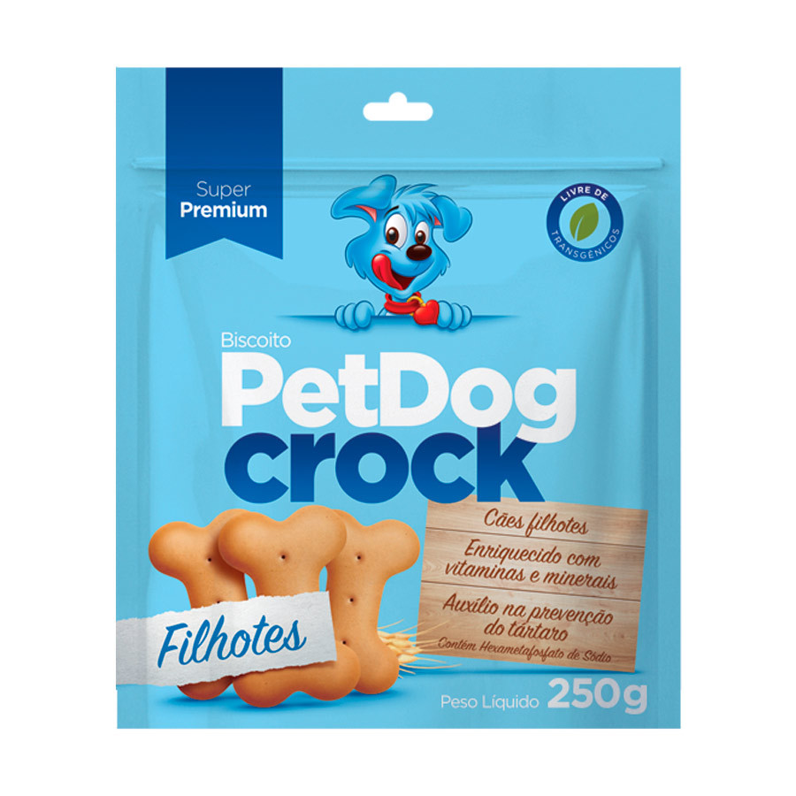 Biscoito Petdog Crock Junior 250g 