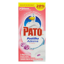 PATO PASTILHA ADESIVA FLOR 3UN DETERG SANITÁRIO