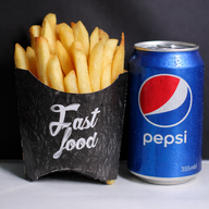 BATATA P + PEPSI LATA
