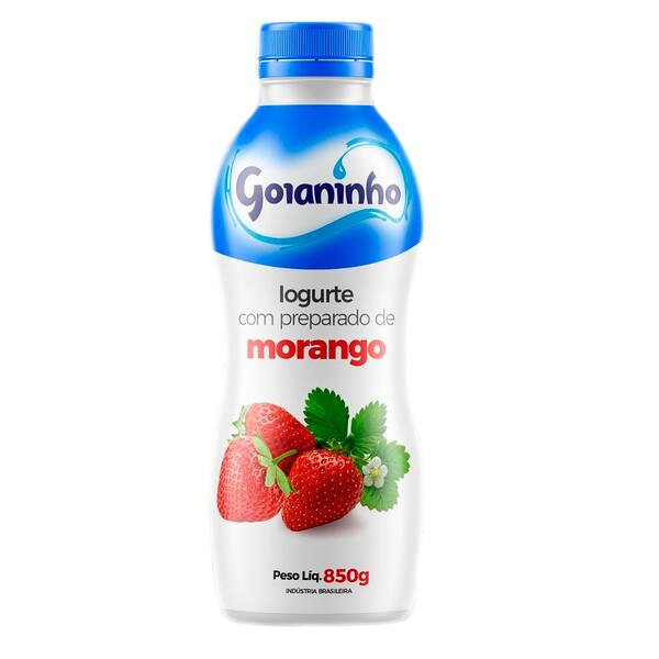 Iogurte Goianinho Morango Zero 850g