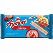 BISCOITO WAFER MORANGO AYMORE 105G