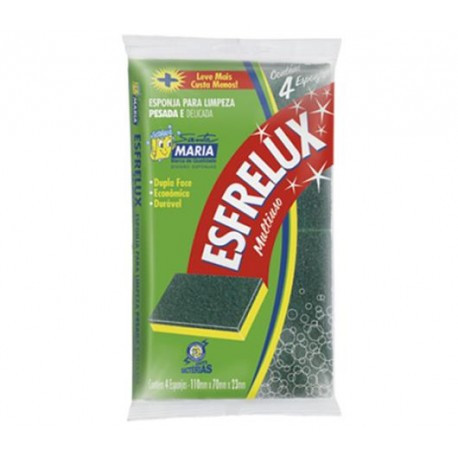 ESPONJA MULTIUSO ESFRELUX C/4UN