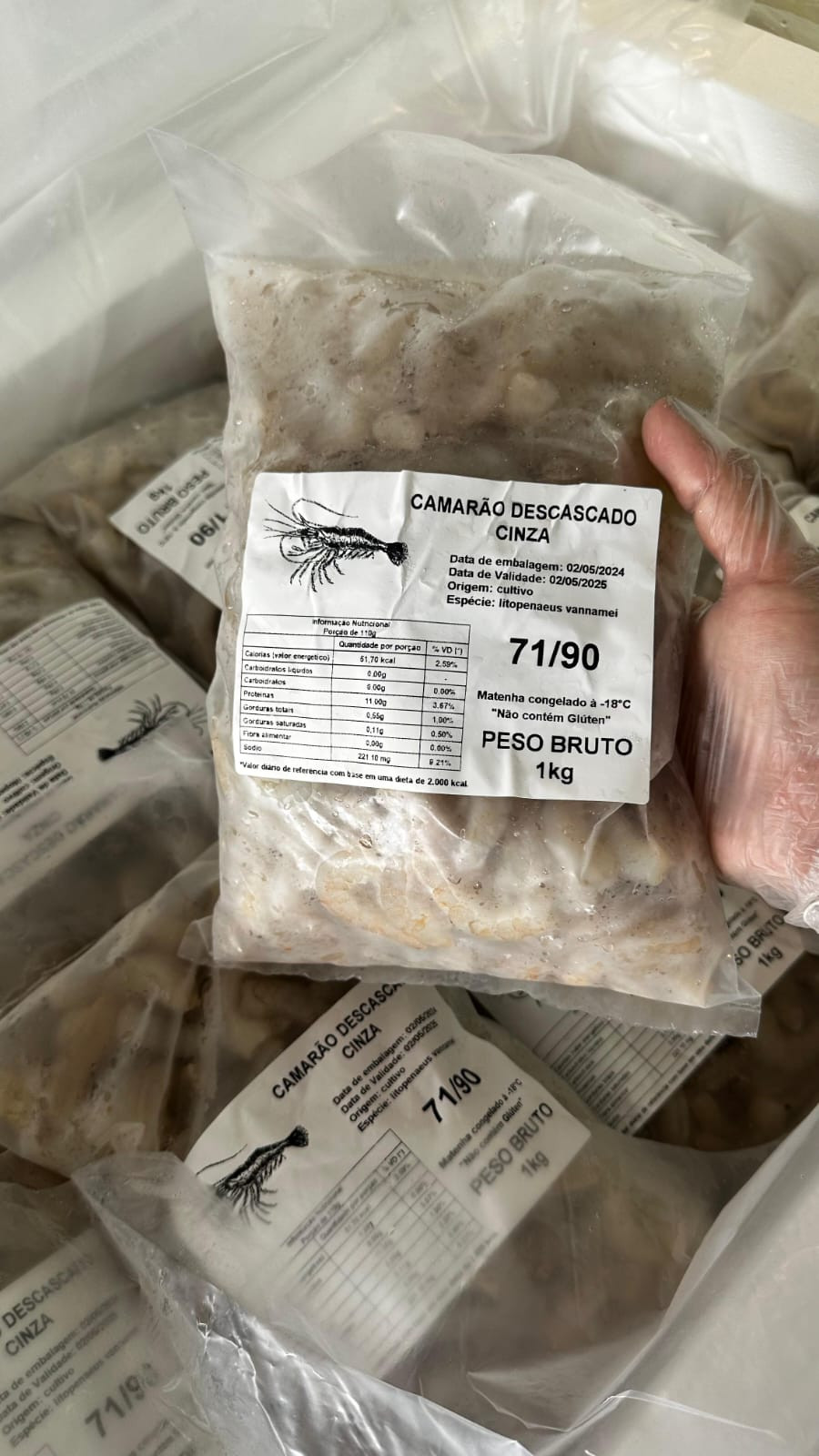 Filé cinza descascado 71/90   