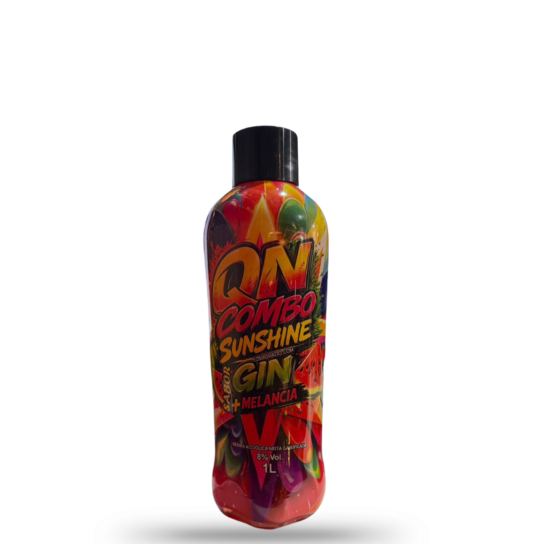 Qn combo sunshine sabor gin+melancia 1 litro 
